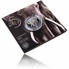 Silbermünze 1 oz Big Five II Elefant Blister 2021
