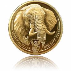 Goldmünze 2 x 1/4 oz Big Five II Elefant Doppelkapsel PP 2021