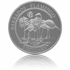 Silbermünze 1 oz Barbados Flamingo F15 PP 2018