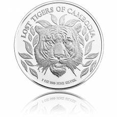 Silbermünze 1 oz Chinesischer Tiger Kambodscha 2022