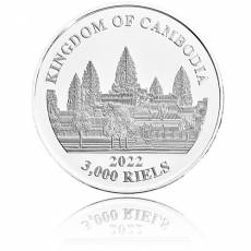 Silbermünze 1 oz Chinesischer Tiger Kambodscha 2022