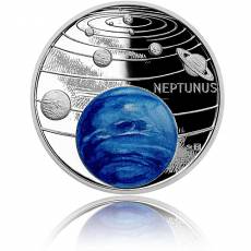 1 oz Silbermünze Solar System Neptune Polierte Platte 2021