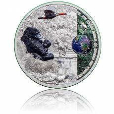 Silbermünze 2 oz Eco System Regenwald - Unsere Erde Polierte Platte 2021