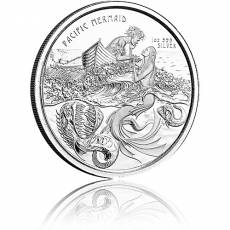 1 Unze Silbermünze Mermaid Rising Prooflike 2022