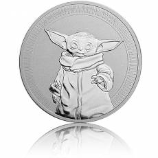1 Unze Silbermünze Star Wars Mandalorian Grogu - Baby Yoda 2021