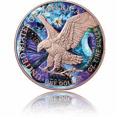 Silbermünze 1 oz American Eagle Spirit Animals - Art Color Collection - Schmetterling 2021