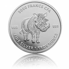 1 oz Silbermünze Afrika Tchad Mandala Warzenschwein 2021