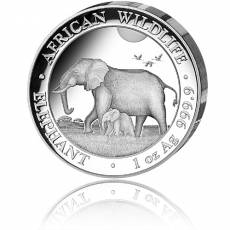 Somalia Elefant 1 Unze Silber Ultra High Relief 2022