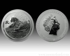 Australien Lunar Tiger 1kg Silber (2010)