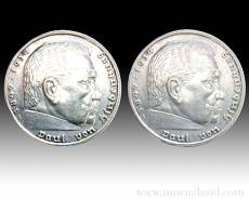 2 Reichsmark Silber Paul Hindenburg