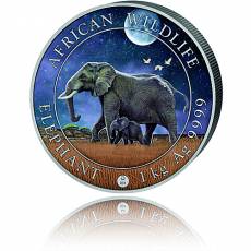 Silbermünze 1 kg Somalia Elefant Giant Moon 2022