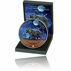 Silbermünze 1 kg Somalia Elefant Giant Moon 2022