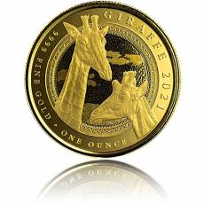 Goldmünze 1 oz Guinea Giraffe 2021