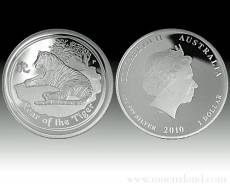 Australien Lunar Tiger  3-Coin Set Silber (2010)