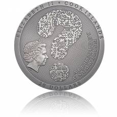 Silbermünze 3 oz Grab des Tutanchamun Archeology Symbolism Antik farbig 2022