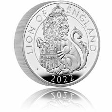 Silbermünze 1 oz Tudor Beasts Lion of England Polierte Platte 2022