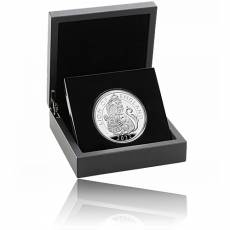 Silbermünze 5 oz Tudor Beasts Lion of England Polierte Platte 2022