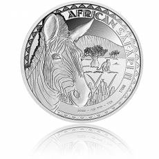 Silbermünze 1 kg African Safari Zebra PP 2022