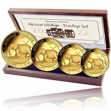 Goldmünzen 4-Coin-Prestige Set African Wildlife Elefant 2022