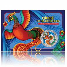 1 oz Silber Australien Perth Mint Chinese Myths and Legends - Phönix Vivid Color Coincard 2022