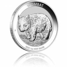 Silbermünze 1 Unze Australischer Wombat 2022
