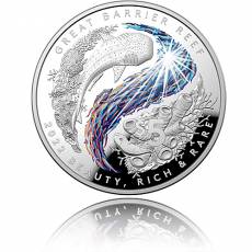 Silbermünze 1 oz Great Barrier Reef  - Beauty, Rich & Rare Gewölbt 2022