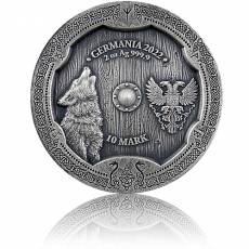 2 Unzen Silber Walküre Hildegard Antik Finish High Relief 2022