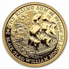 1 oz Goldmünze Tuvalu Black Flag Piratenschiff The Rising Sun 2022