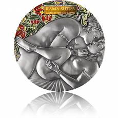 Silbermünze 3 oz Kama Sutra Moments of Love  Kamerun 2022