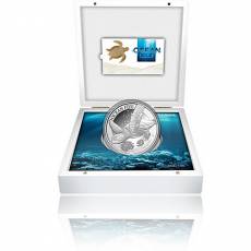 Silbermünze 1 kg Ocean Five Schildkröte PP 2022