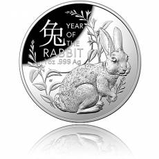 Silbermünze 1 oz Australien RAM Lunar Hase PP gewölbt 2023