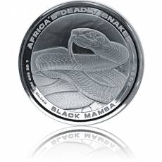 Silbermünze 1 oz Africas Deadly Snakes Black Mamba 2022