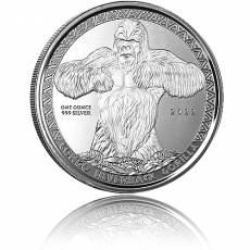 1 oz Silber Silberrückengorilla Kongo 2022