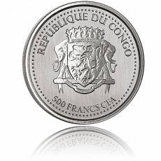 1 oz Silber Silberrückengorilla Kongo 2022