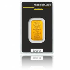 10 gramm Argor-Heraeus - Goldbarren 999,9/1000