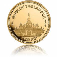 Goldmünze 1 oz Laos Tiger 2022