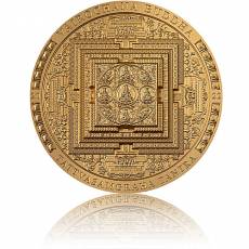 Silbermünze 3 oz Vairochana Buddha Archeology Symbolism Gilded 2022