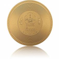 Silbermünze 3 oz Vairochana Buddha Archeology Symbolism Gilded 2022