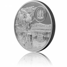 Silbermünze 5 oz Growing Up Lions Black Proof 2022