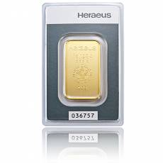 20 gramm Heraeus - Goldbarren 999,9/1000