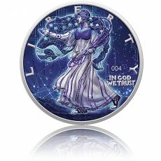 1 oz Silbermünze American Eagle Künstliche Intelligenz Leuchteffekt 2022