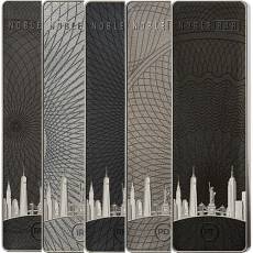 10 x 100 gramm Silber veredelt Noble Bar Spezial Edition New York 2022