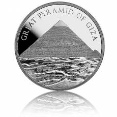 1 Unze Silber Round 7 Wunder der Antike Große Pyramide von Gizeh 2023