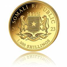 Goldmünzen Somalia Elefant First Struck Set 6 Münzen 2023