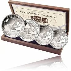 Silbermünzen African Wildlife Elefant Prestige Set 4 Münzen 2023