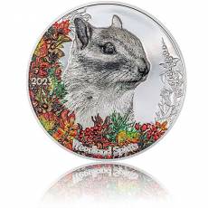 Silbermünze 1 oz Woodland Spirit Sibirisches Streifenhörnchen 2023