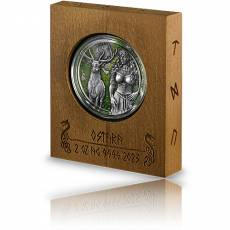 2 Unzen Silber Walküre Ostara Antik Finish High Relief Germania Mint 2023
