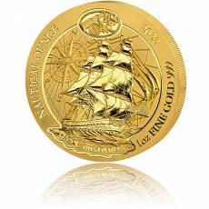 1 Unze Goldmünze Ruanda Nautical Ounce USS CONSTITUTION 2022