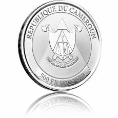 1 oz Silbermünze Kamerun Cheetah Gepard Proof-Like-Finish 2022