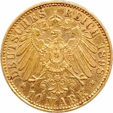 10 Reichsmark Gold Otto König von Bayern 1898